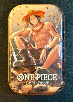 One Piece Card Game Tin Pack Set Vol. 2 Portgas.D.Ace Factory Sealed - Image 1
