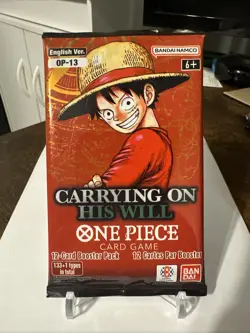 One Piece OP-13 Carrying On His Will Booster Pack ENGLISH New Factory Sealed - Image 1