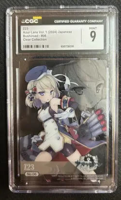2024 Azur Lane Bushiroad Vol. 1 Clear Collection Z23 #6 CGC 9 MINT - Image 1