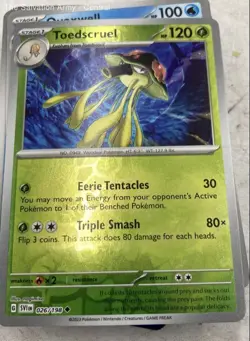 Lot Of Pokemon Tandemaus Tarountula Toedscruel Quaxwell Floatzel Trading Cards - Image 4