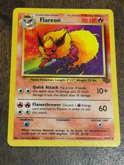 Pokemon Card - Flareon from the Jungle Set - Trading Card Game - Image 1