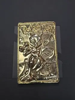 1999 Mewtwo 23K Gold Plated Trading Card - Burger King - Pokemon - Image 2