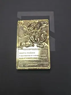 1999 Mewtwo 23K Gold Plated Trading Card - Burger King - Pokemon - Image 4