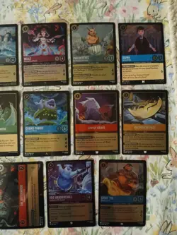 Disney Lorcana TCG All-Foil Card Lot ×14 Ariel, Belle, Diablo, Cruella, More! - Image 3