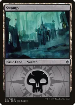 Swamp (051 Orzhov) Guild Kit: Orzhov PLD Basic Land MAGIC MTG CARD ABUGames - Image 1
