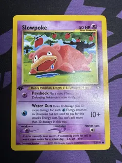 Slowpoke 73/111, Neo Genesis 1st Edition, Pokemon Card TCG - Image 1