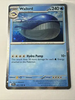 Wailord - (Cosmos Foil) 041/159 Miscellaneous Cards & Products Regular - Image 1