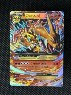Pokemon TCG Mega-Charizard-EX Evolutions Holo Rare Card 13/106 A - Image 1