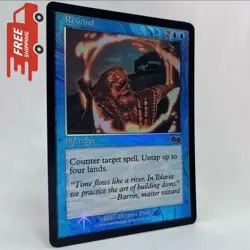 MTG Foil Rewind Urza's Saga Magic The Gathering TCG Card - Image 1