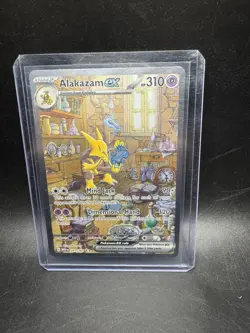 Pokemon Alakazam EX TCG Scarlet Violet-151 Holo Full Art Card 201/165 - Image 1