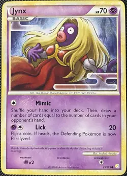 Jynx 69/123 Heartgold & Soulsilver Regular - Pokemon Card - Image 1