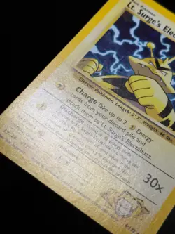 Lt. Surge's Electabuzz 6/132 WOTC Gym Heroes Unlimited Holo Pokemon Card LP - Image 5