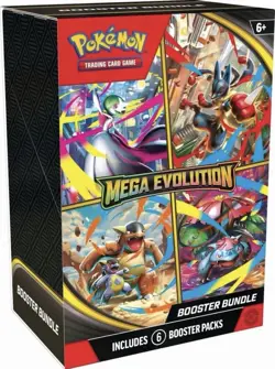 Pokemon TCG Mega Evolution Booster Bundle 6 packs NEW FACTORY SEALED Cards - Image 1