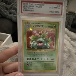 Pokemon Venusaur 1998 Japanese CD Promo Holo PSA 10 #3 Pokemon TCG Card Stock - Image 2