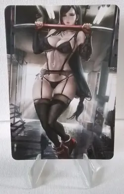 Sexy Tifa Lockhart- Final Fantasy Goddess Story Double Sided Anime Card ACG - Image 2