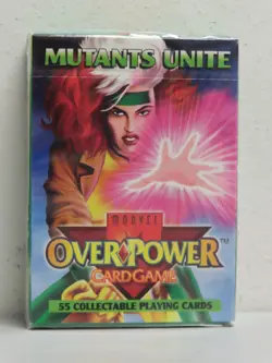 1995 Marvel Overpower Mutants Unite Card Game Sealed Starter Deck Box - Image 1