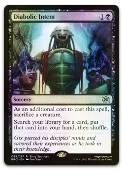 Diabolic Intent #89 (Foil) (NM) Brothers' War BRO Magic MTG - Image 1