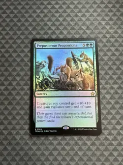 MTG Preposterous Proportions #0109 Foil Rare Foundations (FDN) - Image 1
