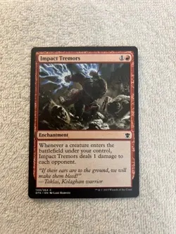 Magic - Impact Tremors #140 - Red - Dragons of Tarkir - LP - Shinetized - Image 1