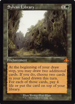 Sylvan Library (Retro Frame) - 350 - Dominaria Remastered - NM - Normal - Image 1