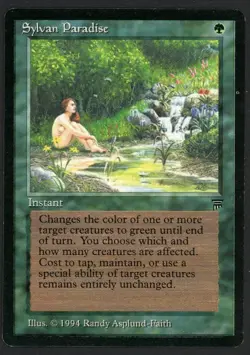 ***English Sylvan Paradise (Edge Indent)*** MTG Legends Magic Kid Icarus - Image 1
