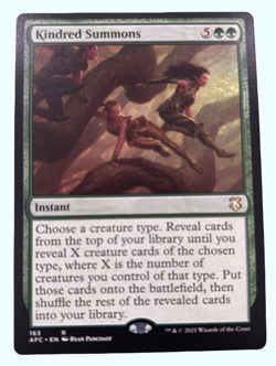Kindred Summons, Forgotten Realms, NM Near Mint, Magic the Gathering MTG - Image 1
