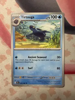 Tirtouga Uncommon SV: Black Bolt 022/086 NM English Pokemon Card - Image 1