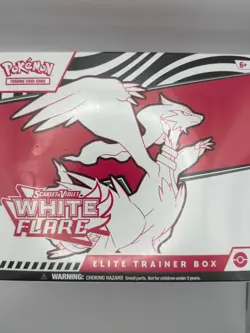 Pokemon Center White Flare Elite Trainer Box ETB Factory Sealed - Image 1