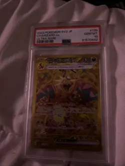 PSA 10 Charizard GOLD Ultra Rare Ruler Of The Black Flame Japanese Pokemon - Image 1
