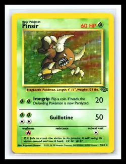 💥 PINSIR HOLO Rare # 9/64 | JUNGLE SET | Pokemon 1999 TCG Vintage Card - Image 1