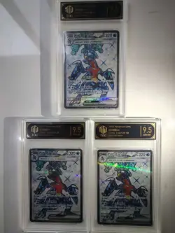 Pokemon TCG Chinese Garchomp ex 140/129 SR TOC 9.5 GEM-MT Graded Lot of 3 MD28 - Image 1