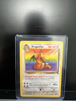 Pokemon TCG Dragonite 19/62 Fossil Non-Holo Rare LP Condition - Image 1