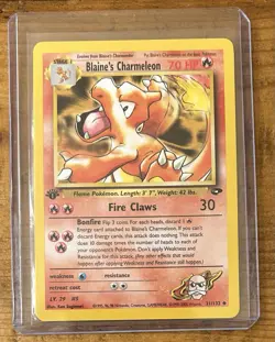 Pokemon TCG Blaine’s Charmeleon #31/132 Non Holo 1st Edition Vintage - Image 3