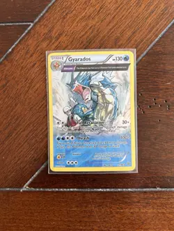 Gyarados FULL ART Cosmos Reverse Holo 21/98 XY Ancient Origins Pokemon - Image 1