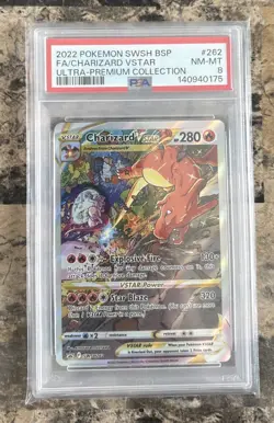 PSA 8 Charizard VSTAR SWSH262 Ultra Premium Collection Holo Promo Pokemon 2022 - Image 1