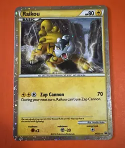 Raikou HGSS19 Promo 2010 Shiny Raikou Holo Heartgold Soulsilver Pokemon Tcg - Image 1