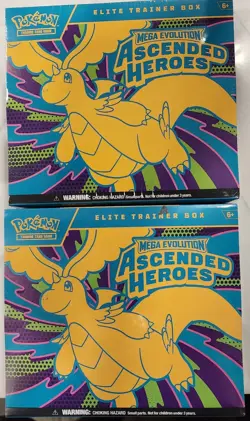 Lot of 2 Pokemon Ascended Heroes Elite Trainer Box ETB New/Sealed - Image 1