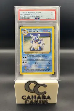 1999 Pokemon Wartortle #42 EVOLUTION BOX ERROR PSA 7 - Image 1