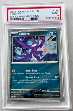 Sableye - Triple Whammy Tins - Cosmos Holo - PSA 9 - Pokemon PAL EN - Image 1