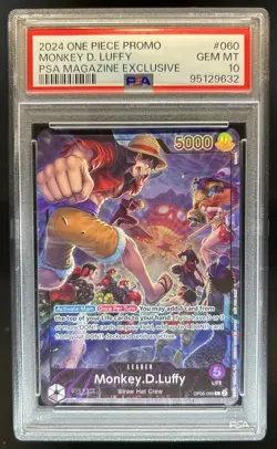 2024 One Piece PSA Magazine Exclusive Monkey.D.Luffy Promo #OP05-060 10 - Image 1