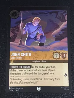 Disney Lorcana Winterspell John Smith - Snow Tracker Cold Foil 15/204 NM - Image 1