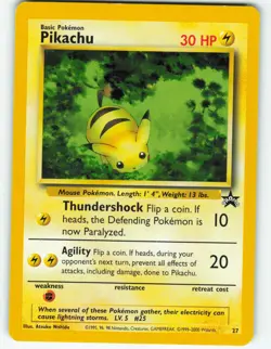 Pikachu - #27 WOTC Black Star Promo - Pokemon TCG - 2000 - Image 1