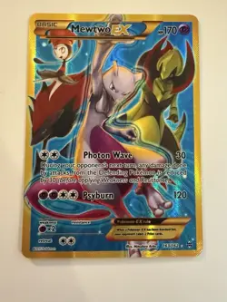 Pokemon Mewtwo EX 120 ATK Secret Rare XY BREAKthrough 163/162 Full Art Holo - Image 1