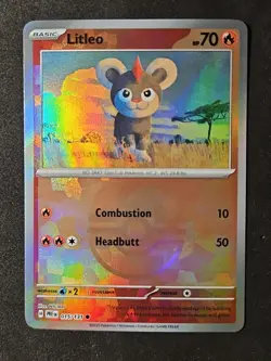 Litleo Master Ball Pattern 015/131 Pokemon TCG Prismatic Evolutions NM (1F) - Image 1