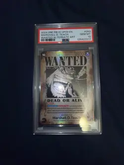 Bandai 2024 One Piece Marshall D. Teach OP09-093 Alt Art Foil PSA 10 SR - Image 1