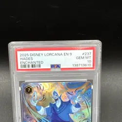 2025 DISNEY LORCANA EN 9-FABLED ENCHANTED #237 HADES - INFERNAL SCHEMER PSA 10 - Image 2