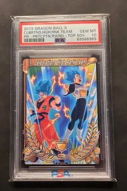 Bandai Celebrations High Rank Team 2019 Promo PSA 10 Prize Card Dragon Ball - Image 2