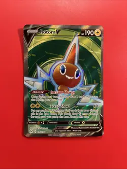 Pokemon Card - Rotom V Lost Origin 176/196 Ultra Rare Full Art SWSH Holo - Image 1