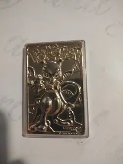 Pokemon Mewtwo Trading Card 23K Gold-Plated - Image 1