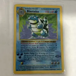 Pokemon TCG - Shadowless Blastoise 2/102 - Shadowless Holo Rare Base Set Card - Image 1